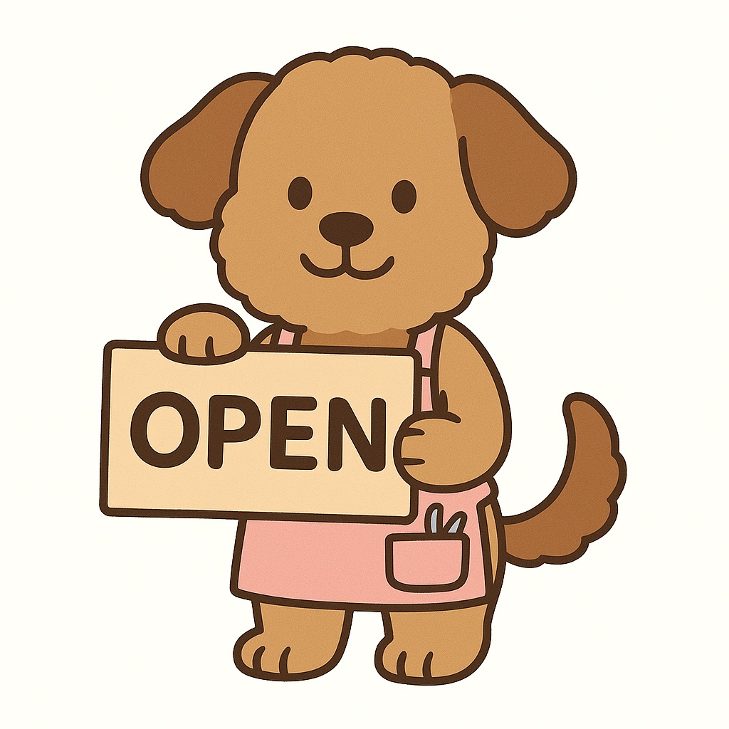 ペットサロンわんこ素材セット(全20枚/透過PNG+文字あり・なし)