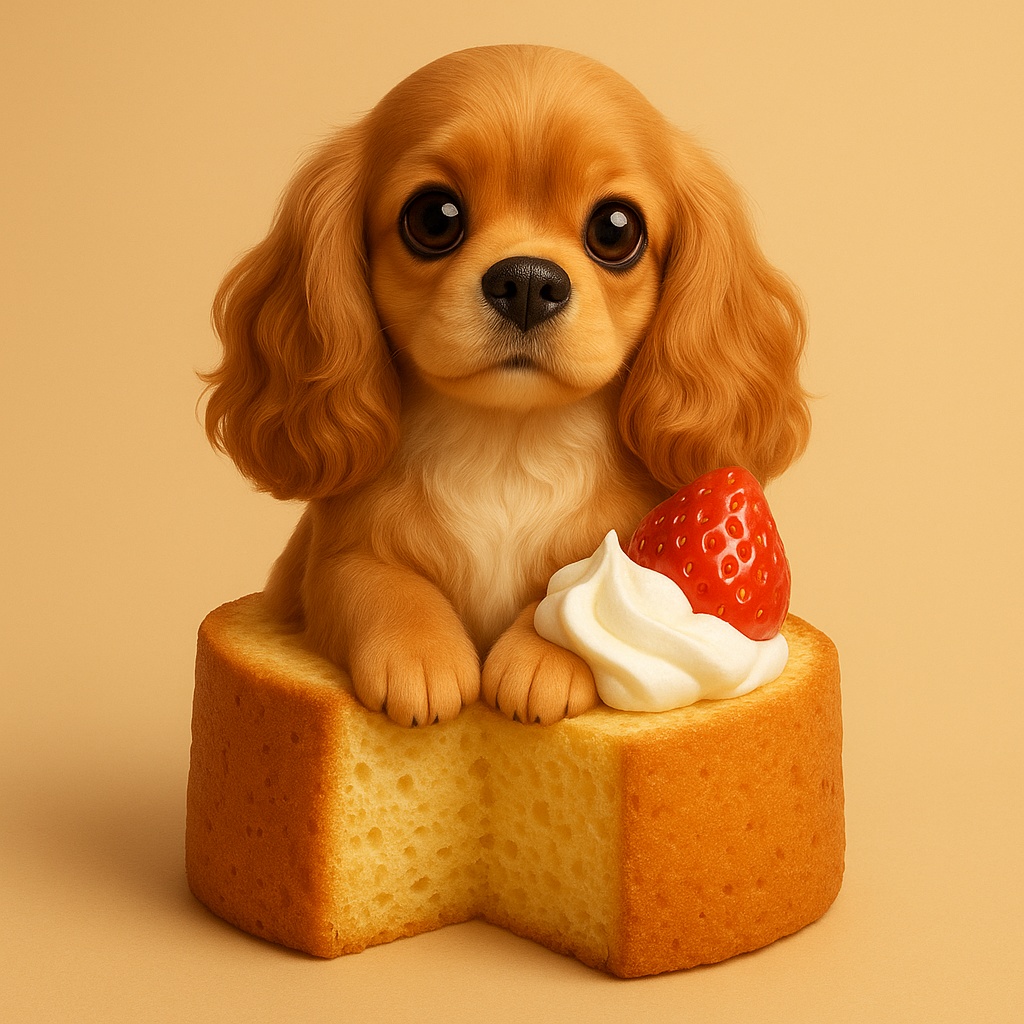 ふわしっとり苺スイーツ犬 – コッカースパニエル