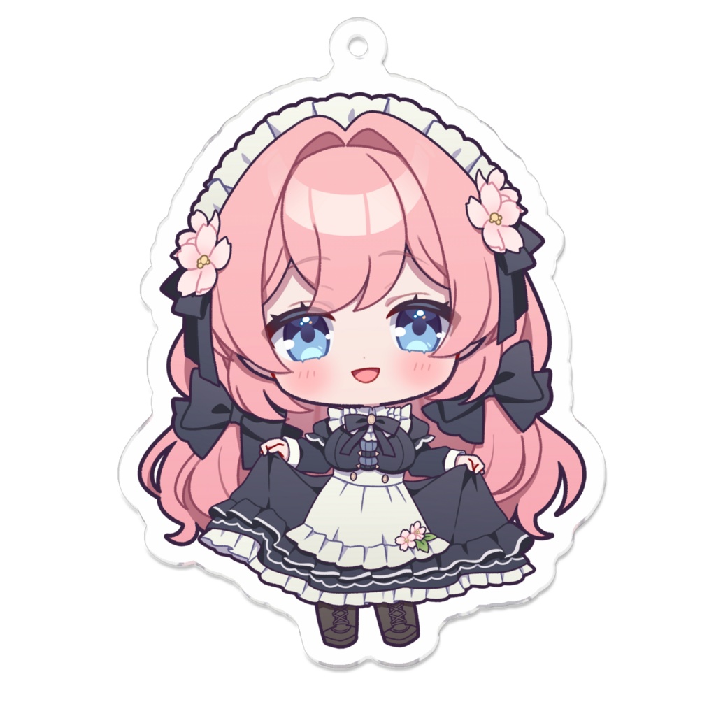 小彩みれは 4周年記念グッズ アクリルキーホルダー(メイド服ver)