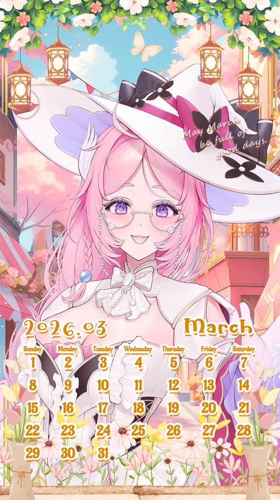 2026年3月スマホカレンダー