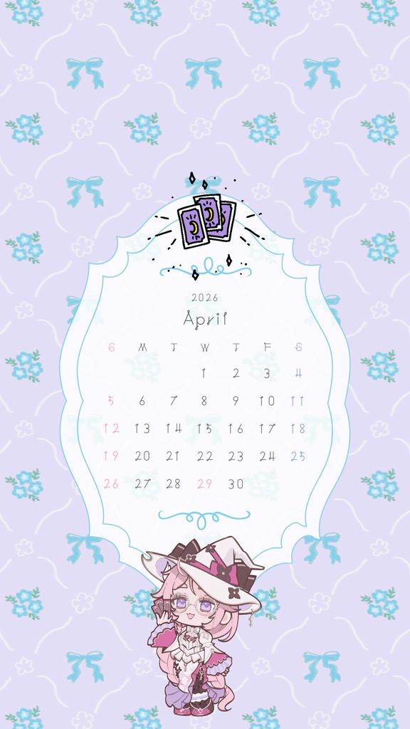 2026年4月スマホカレンダー