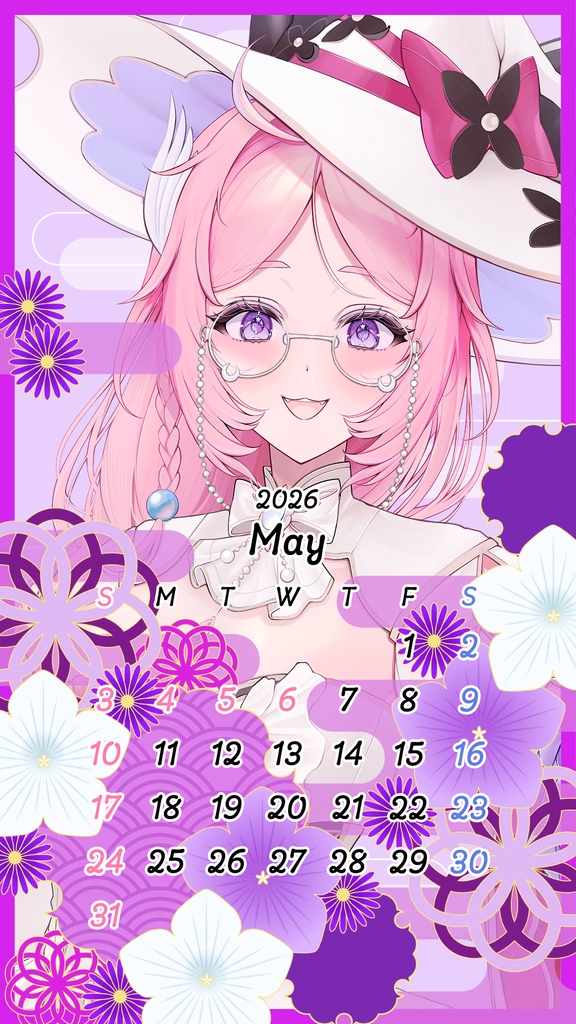 2026年5月スマホカレンダー