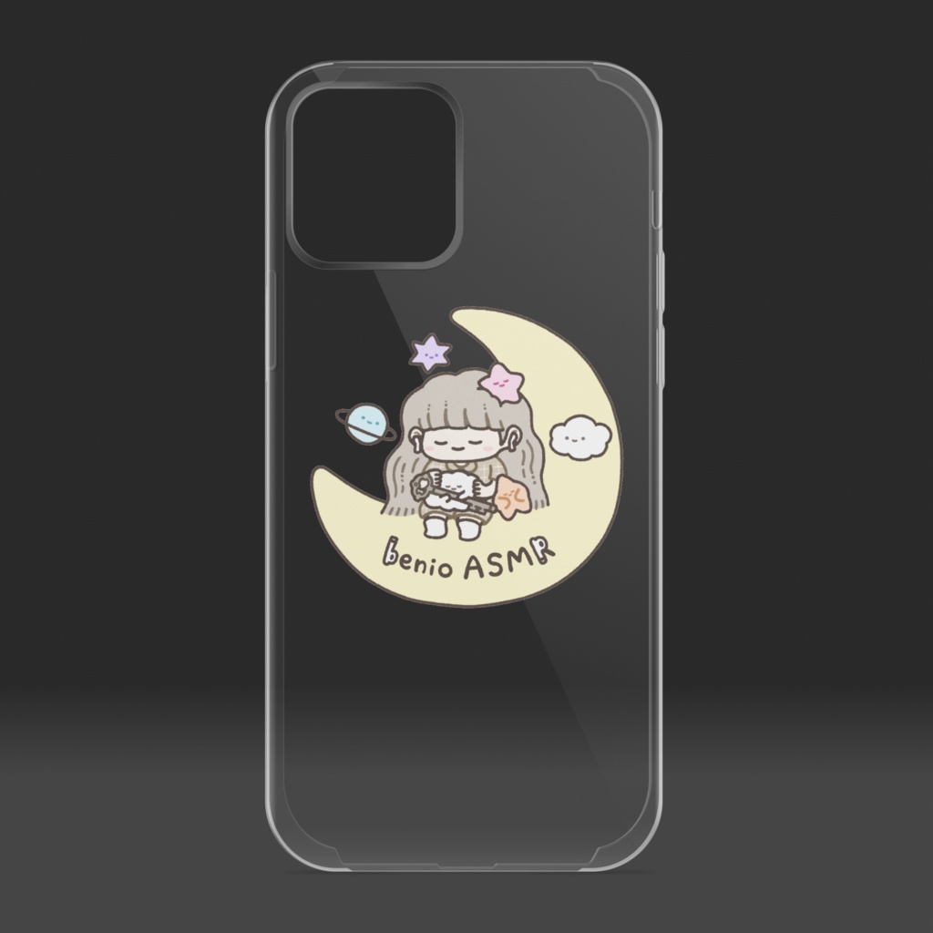 月のねむべにスマホケース