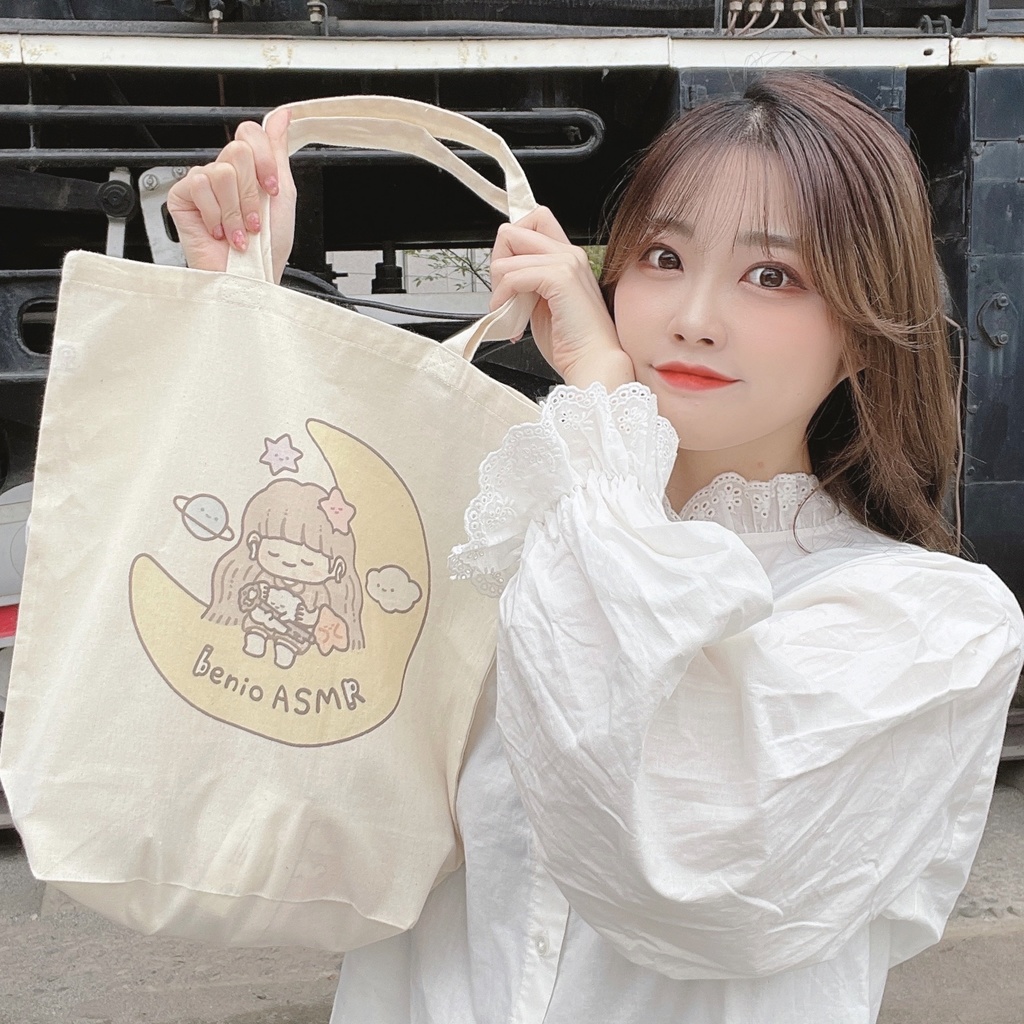 月のねむべにエコバッグ