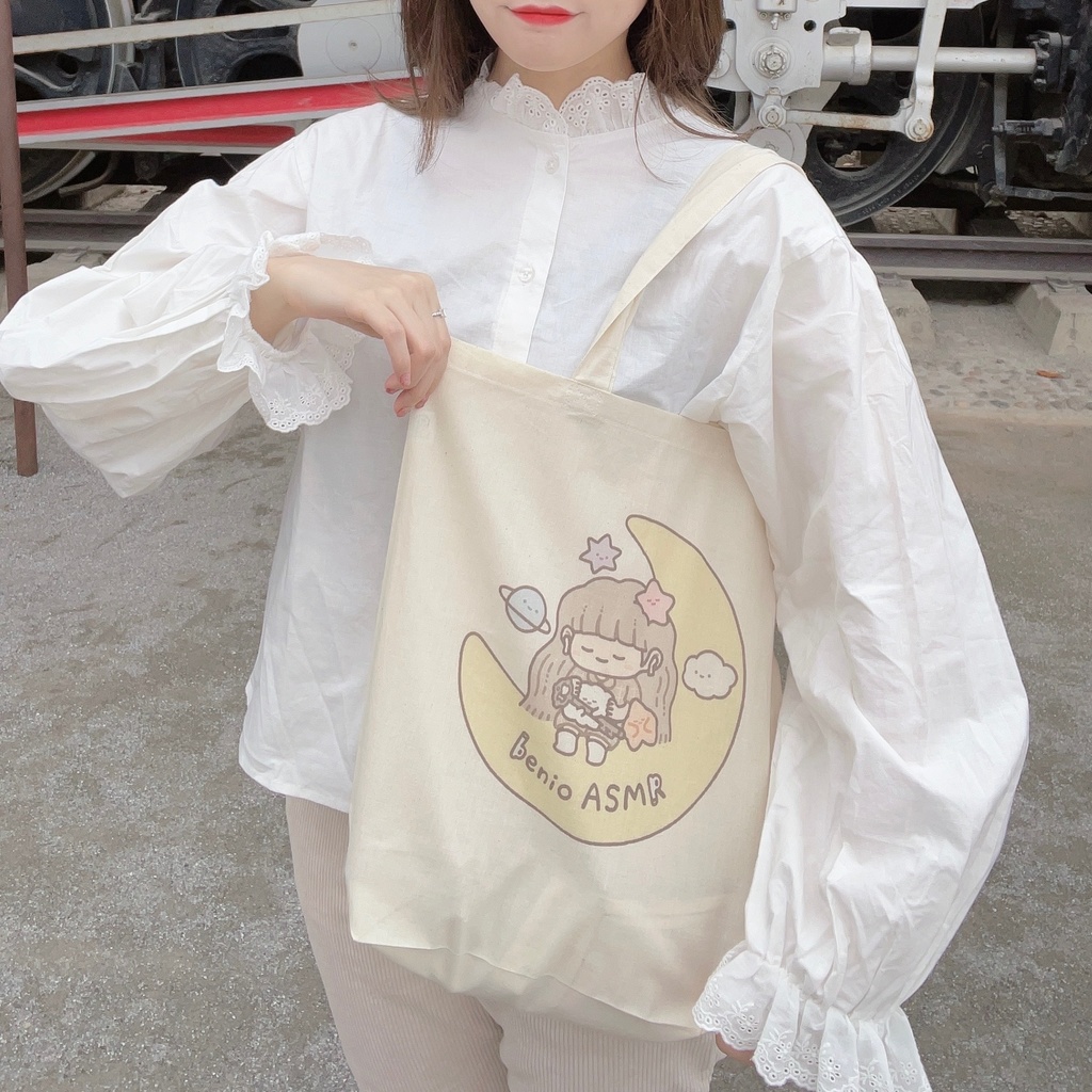 月のねむべにエコバッグ