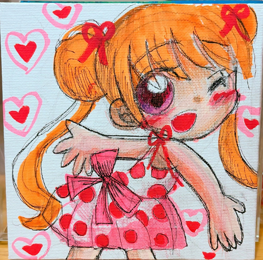 水玉模様の少女