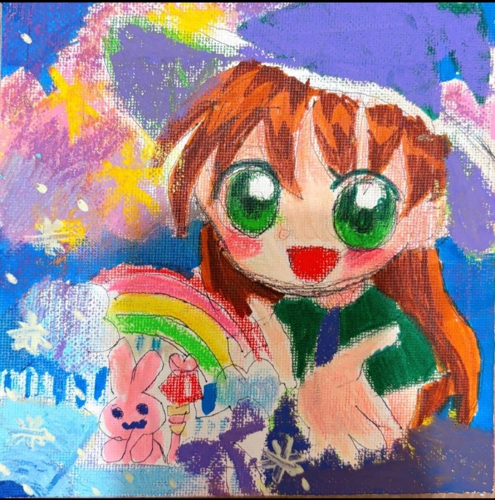 魔女っ子イラスト原画