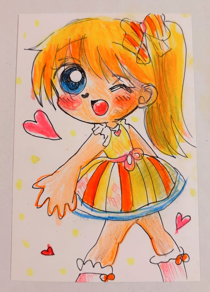 遊園地のリリアン　原画イラスト