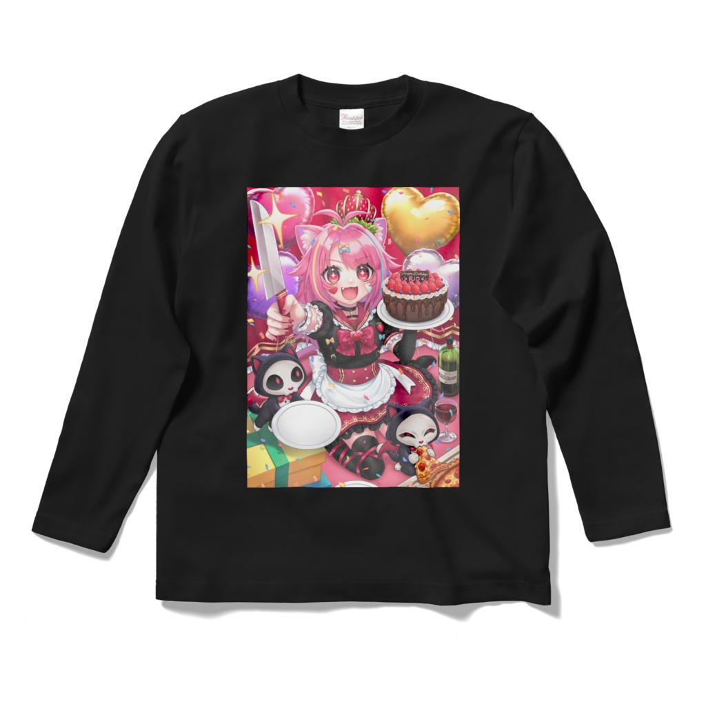 RIO誕生日記念ロングスリーブTシャツ(黒)/RIO birthday celebration long sleeve T-shirt (black)