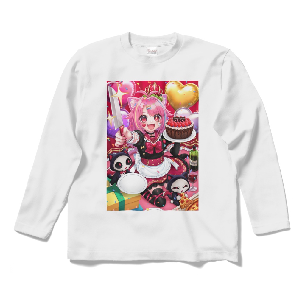 RIO誕生日記念ロングスリーブTシャツ(白)/RIO birthday celebration long sleeve T-shirt (white)
