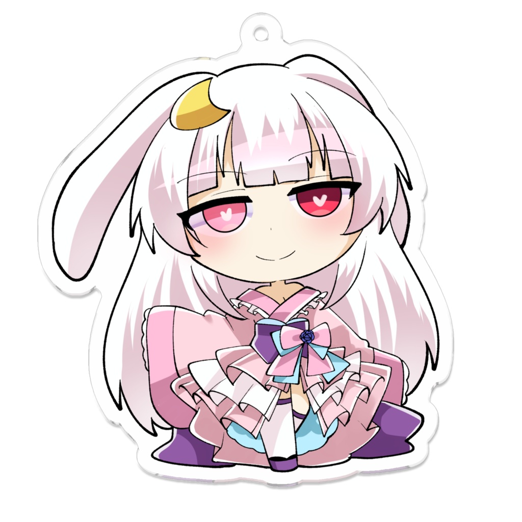 桜恋路ハクトSDキャラ-アクリルキーホルダー(コーティングあり）