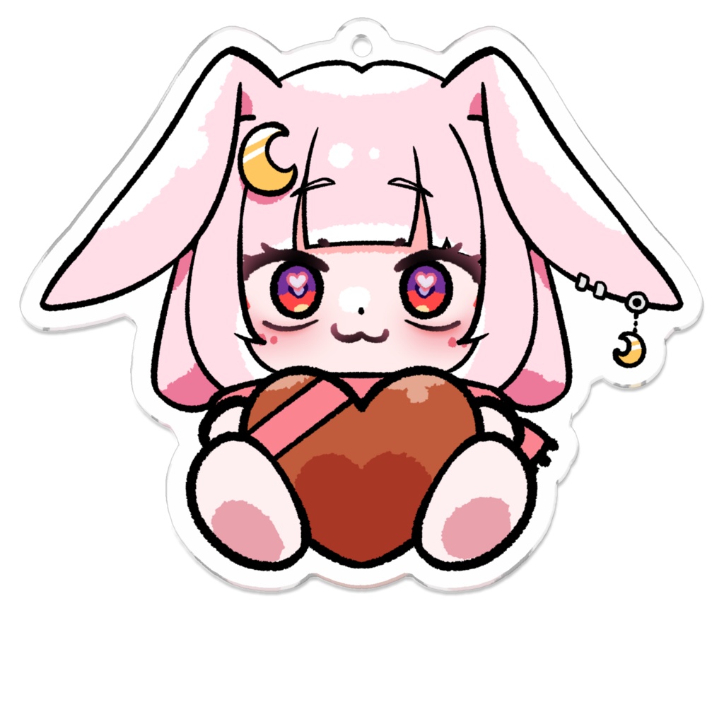 【限定】ハクト-バレンタイングッズ-SDキャラ-アクリルキーホルダー(文字なしバージョン)