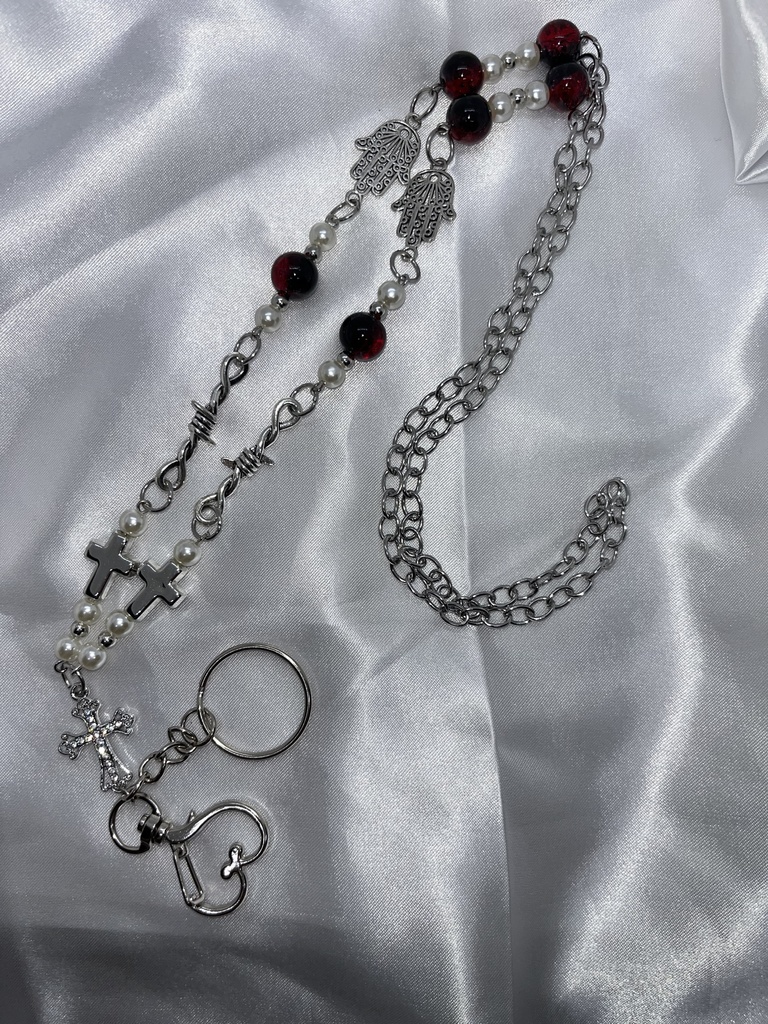 【紅珠】ハムサとクロス🪬✝️