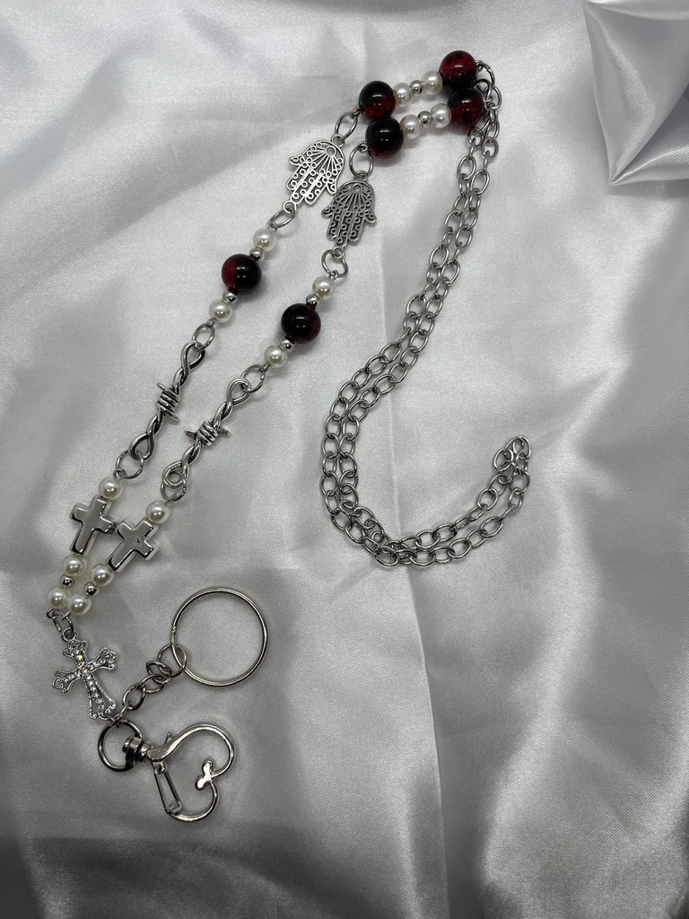 【紅珠】ハムサとクロス🪬✝️