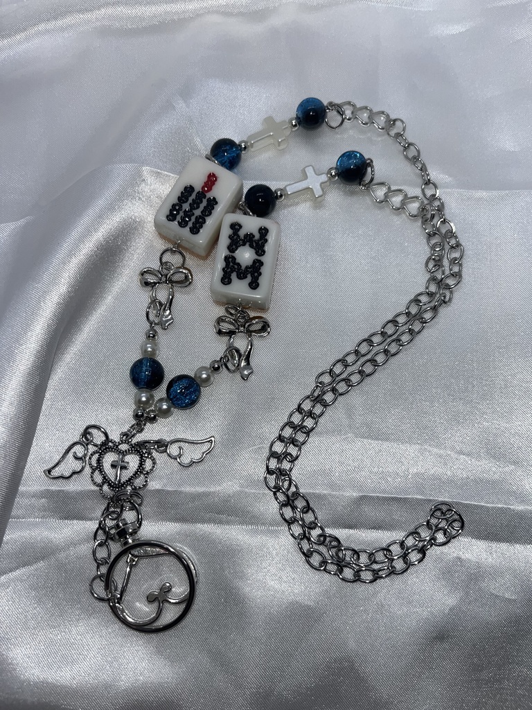 🀄️麻雀牌ストラップ🀄️【蒼珠】索子 七八