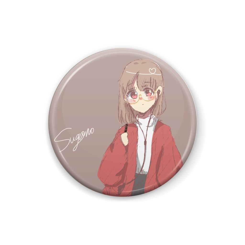 スガノちゃん私服Ver.缶バッチ