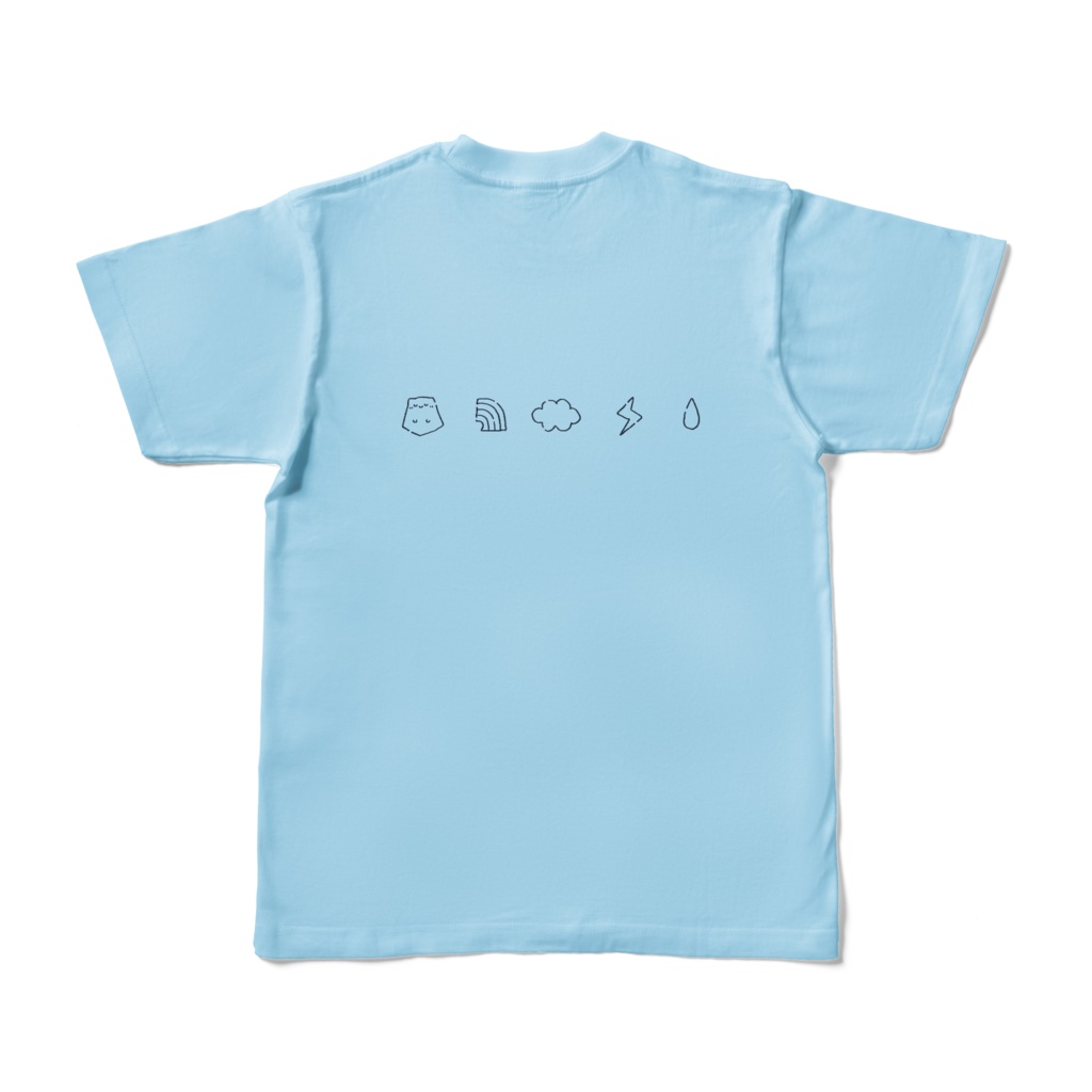 天候Tシャツ_くうライトブルー