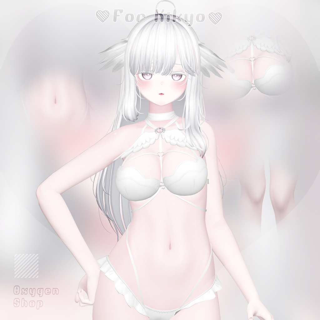 For Kikyo ♡ White Strawberry Makeup