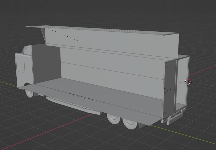 3D:10tステージトラック簡易モデル