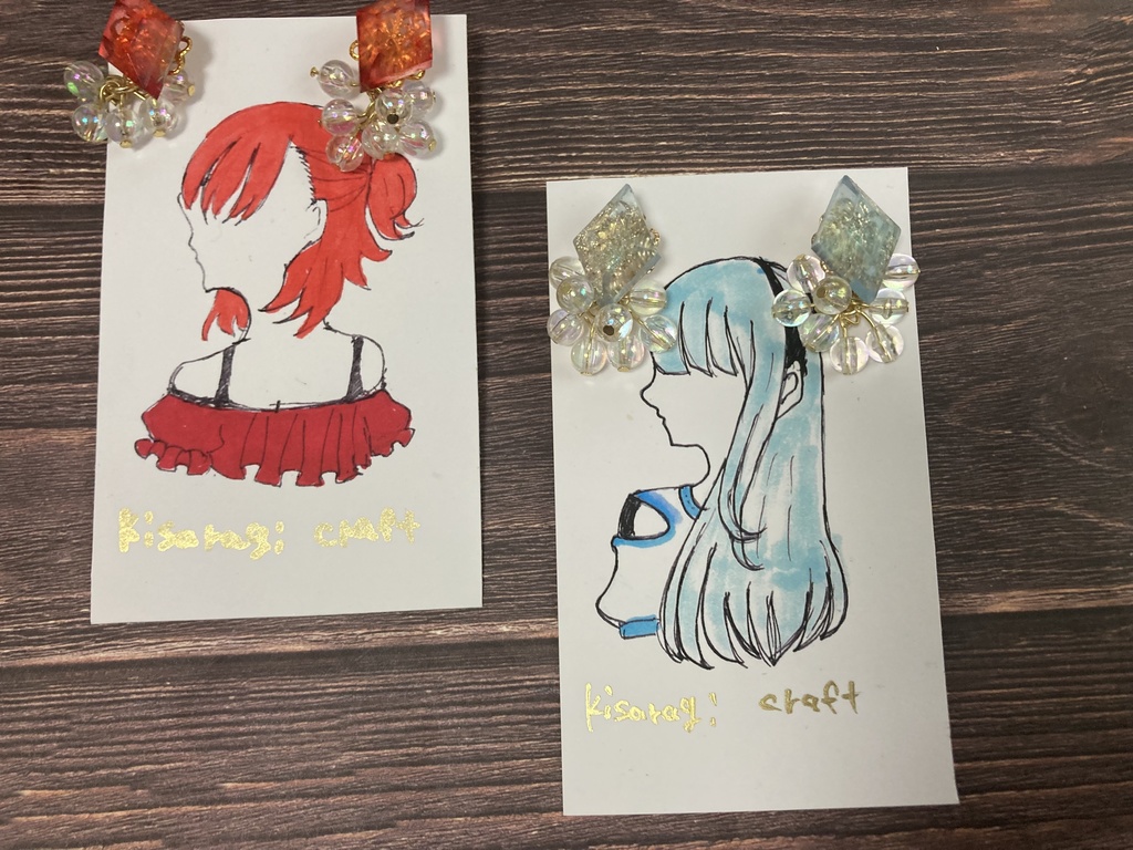 推し色ピアス、イヤリング