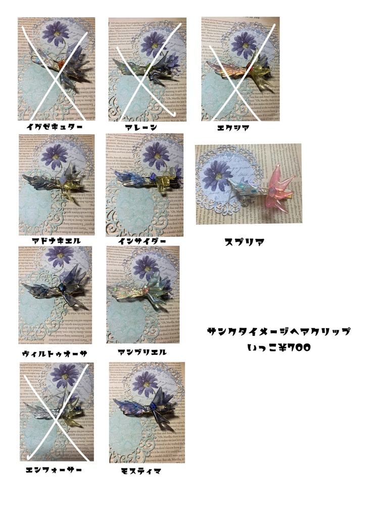 イメージヘアクリップ(サンクタ)