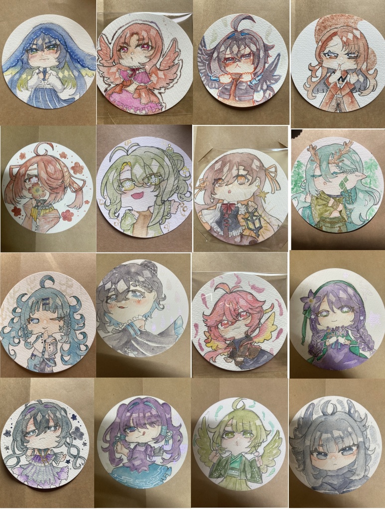 分離水彩擬人化原画ガチャ