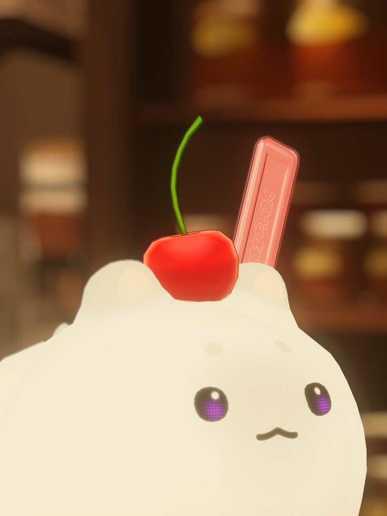 【はむ対応】あたまにのせるさくらんぼ