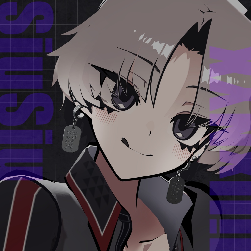 ⸜追加⸝ 【13アバター対応】Dogtag Earring