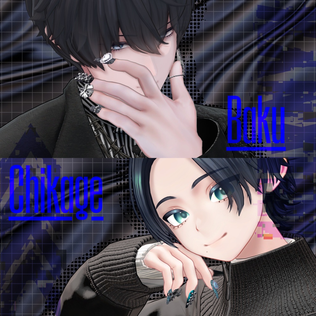 ⸜Sale ⸝【19アバター対応】 Bone-Metal Nail【MA対応】