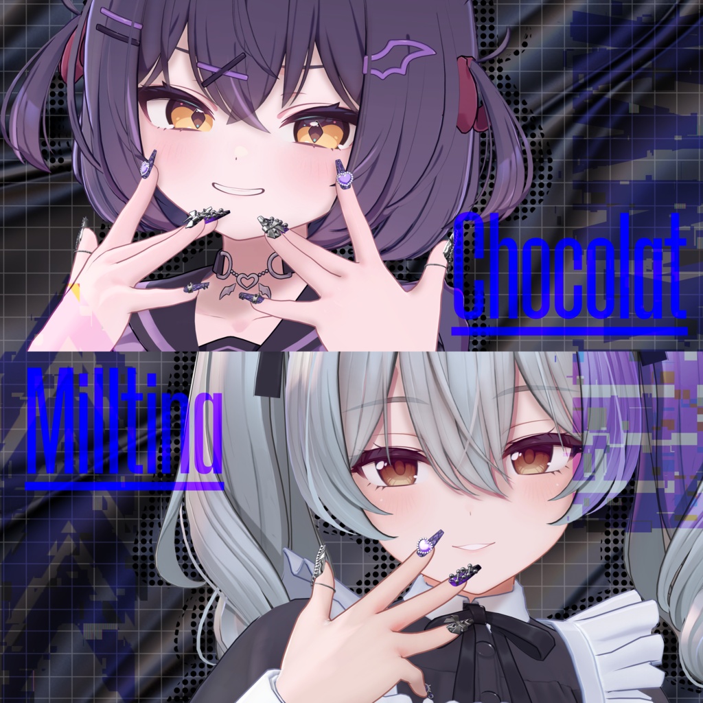 ⸜Sale ⸝【19アバター対応】 Bone-Metal Nail【MA対応】