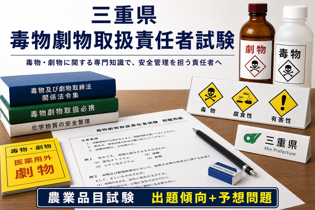 三重県　農業用品目試験　出題傾向+令和8年度予想問題
