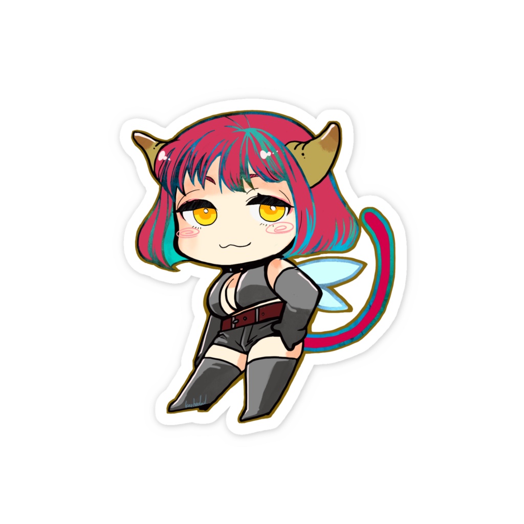 満月ちゃん スマホステッカー