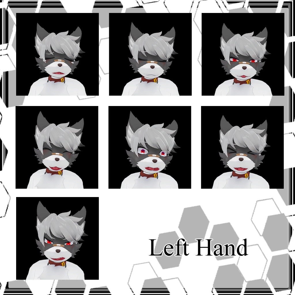 VRchat想定3Dアバター「カク」