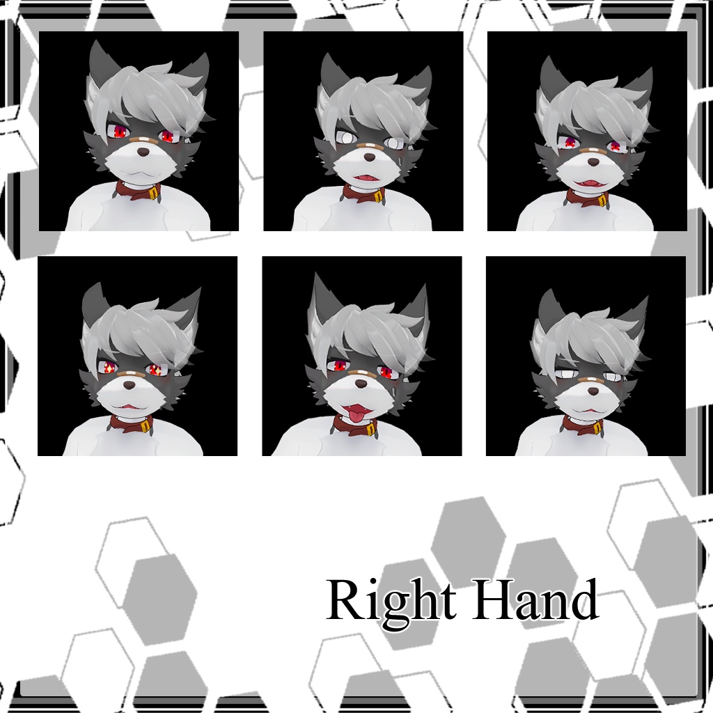 VRchat想定3Dアバター「カク」