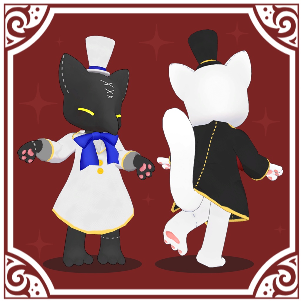 VRChat想定3Dアバター 「ペストニャン」