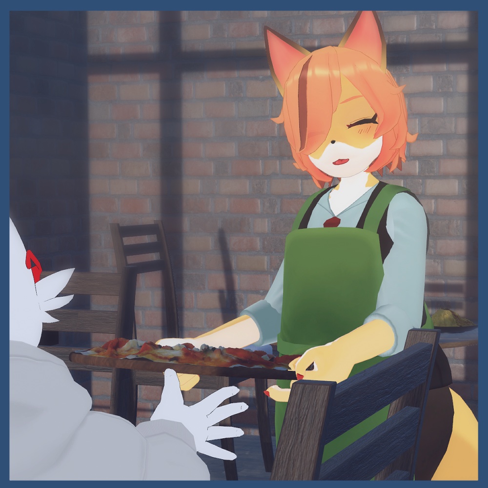 【+Head素体版あり】VRChat想定3Dアバター 「狐野おにいさん」