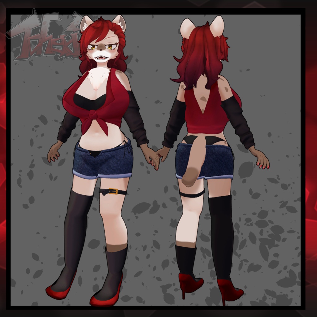 VRChat想定3Dアバター 「チェリナ-Tcherina-」