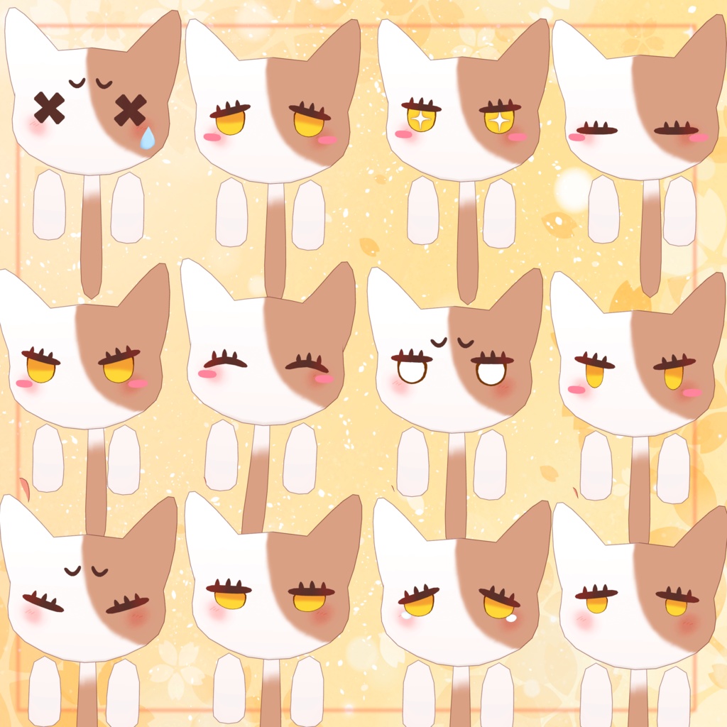 VRChat想定3Dアバター 「ねこち」