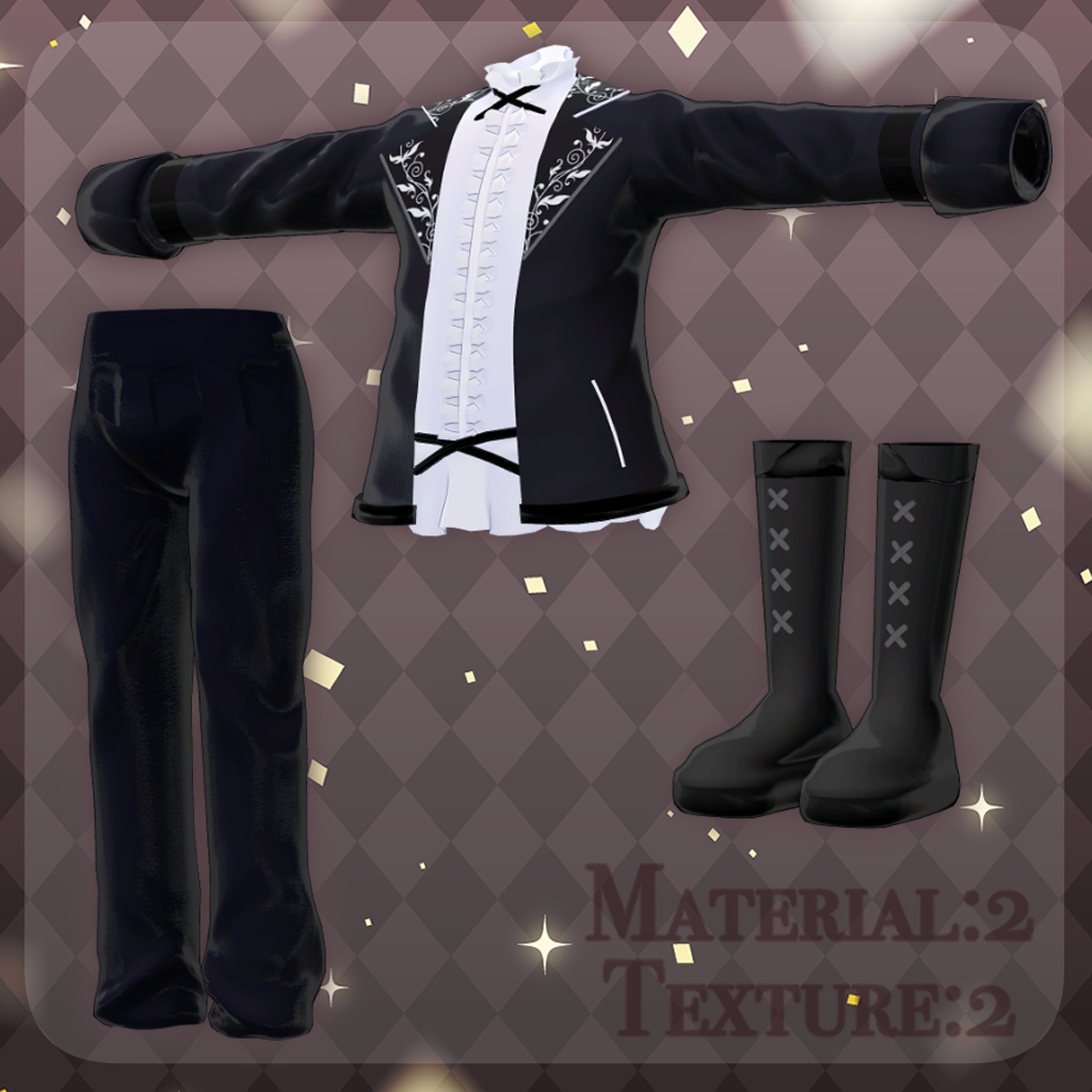 GothicJacket【+Head・まめふれんず対応衣装】