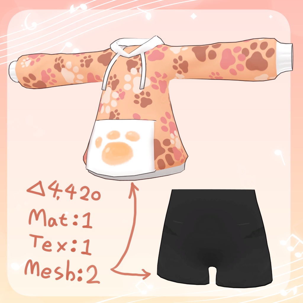 かんたん改変！ちっちゃいこパーカー【まめふれんず・なすこん