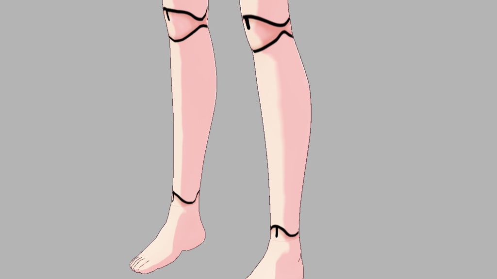 【VRoid正式版】球体関節風、肌用テクスチャ【リメイク】