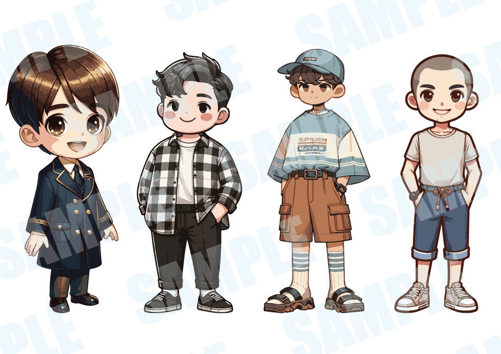 【商用利用可!】男性イラスト12点セット①