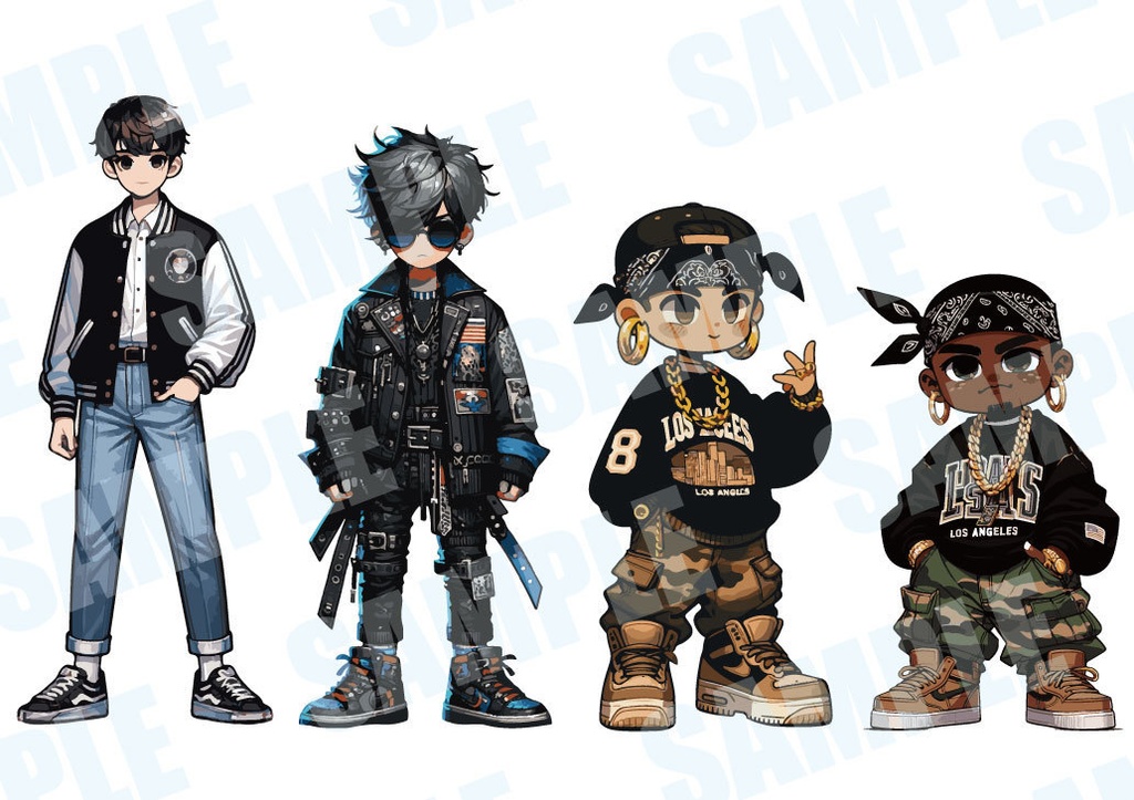 【商用利用可!】男性イラスト12点セット①