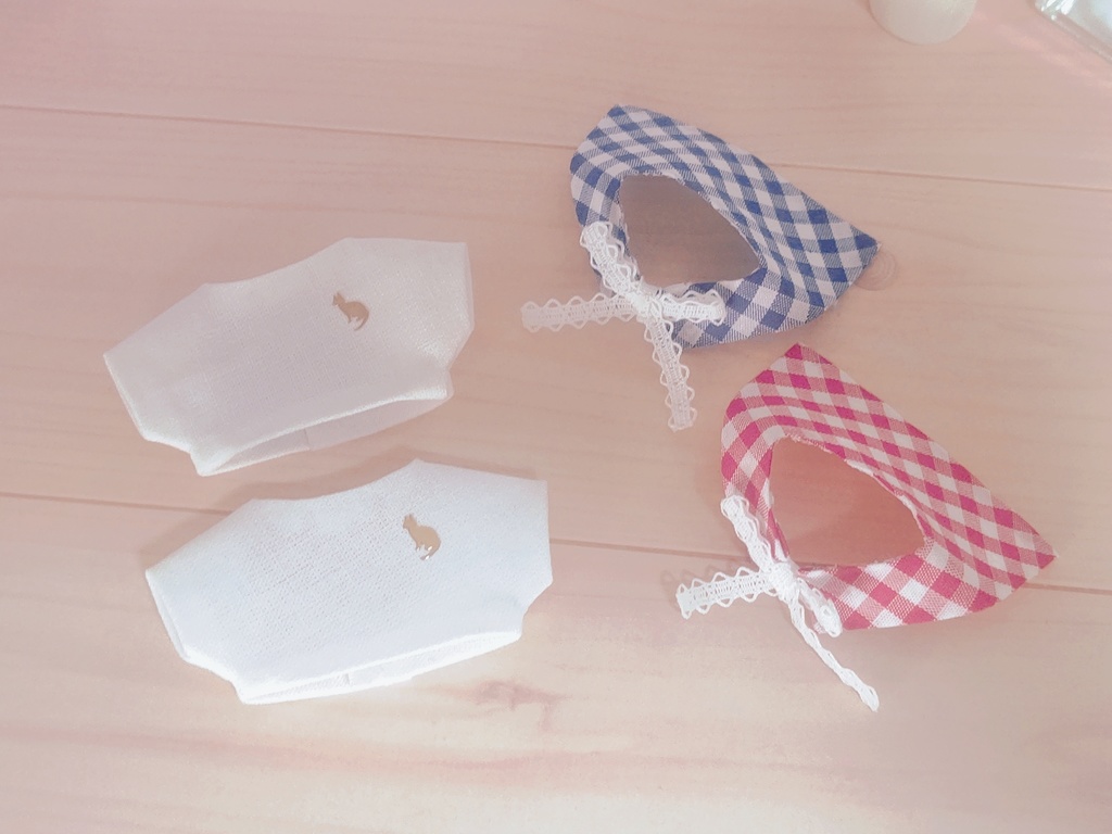 セーラーカラーのつけ襟&シンプルTセット