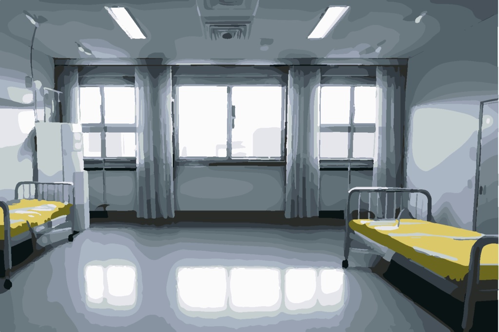 都市部病室 素材集25枚