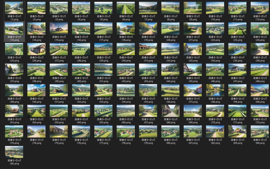 田舎ヨーロッパ 素材集85枚