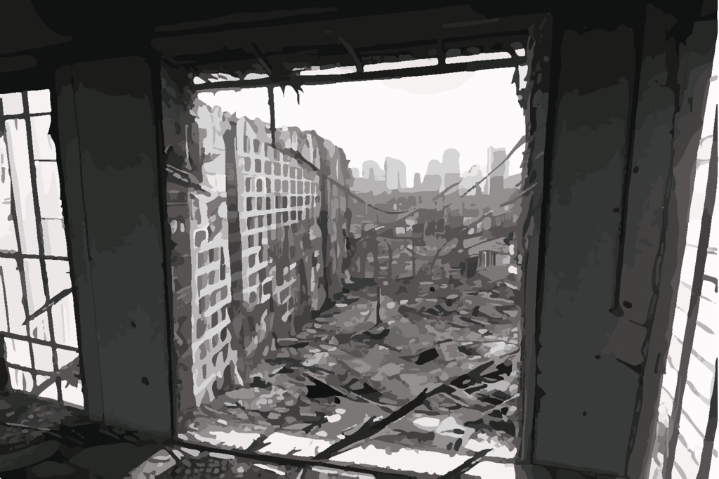 破壊された街素材集 50枚