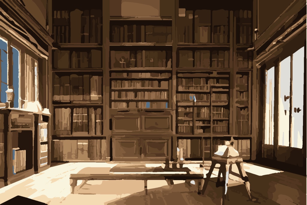 クラシカルな書斎背景素材集30枚