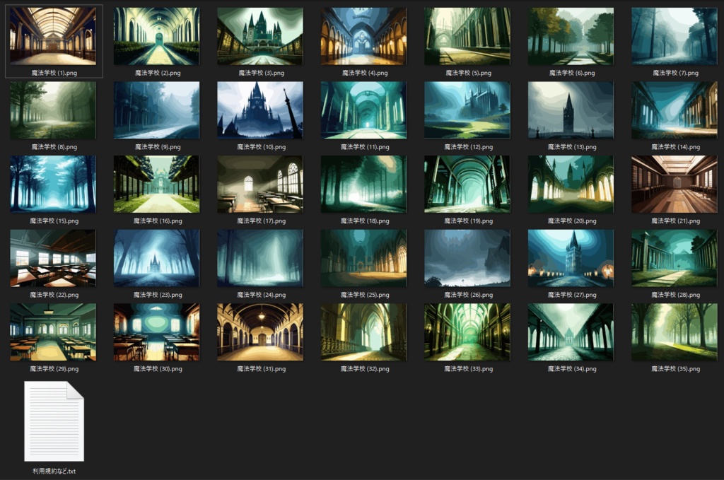 魔法学校 素材集35枚