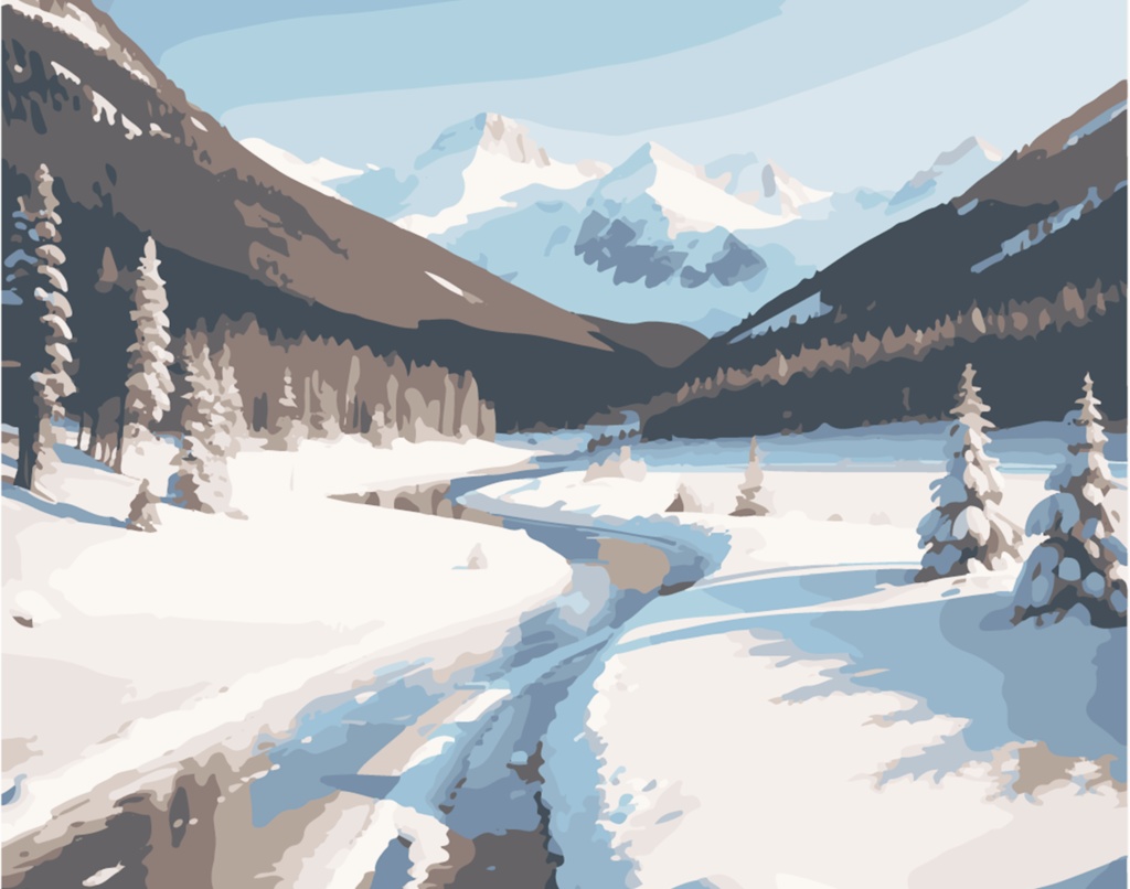 雪山・コテージ素材集 20枚